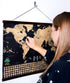 Magnetic Poster Hanger Frame - 24 inches Wooden Magnetic Poster Frame Hanger for Scratch Off Maps, Prints, Pictures, Photos, Canvas Artwork...