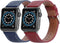 2 Pack Bands Compatible with Apple Watch Band 38mm 40mm 42mm 44mm 41mm 45mm for Men Women, Soft Leather Wristband Replacement Band Strap for iWatc...