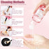 3 In 1 Makeup Brush Cleaning Set Multifunctional Washing Bowl Drying Basket with Handle Silicone Cleaner Mat Removal Cleaner Sponge 150ml/5.12fl.o...