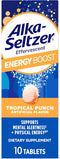 Alka-Seltzer Energy Boost: Caffeine & Guarana, B Vitamins, Supports Mental Alertness and Physical Energy, Daily Energy Supplement, Fizzy Tablets, ...
