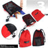 Drawstring Bags Pouch/Ditty Bag/Mesh Stuff Sack Camping Cord Bag Storage 5-in-1 Travel Use Nylon 5 Pieces (Red)...