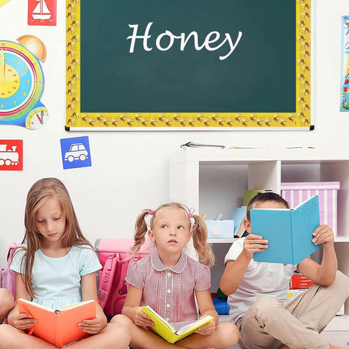 Bee Bulletin Borders 36Ft Bee Honey Bulletin Board Back to School Decoration Borders for World Bee Day Summer Party Home Office Decoration...