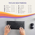 Perixx PERIBOARD-407B ES Mini Teclado USB - Teclas Tipo Chiclet - Negro Brillante - Español……...