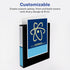 Avery Economy Showcase View 3 Ring Binder, 1-1/2 Inch Slant Rings, 1 White Binder (19651)...