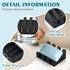 Silicone Soap Dish for Bar Soap Holder for Shower Bathroom Self Draining Waterfall Drying Tray Keep Soap Bars Dry Clean & Easy Cleaning (2, Black)...