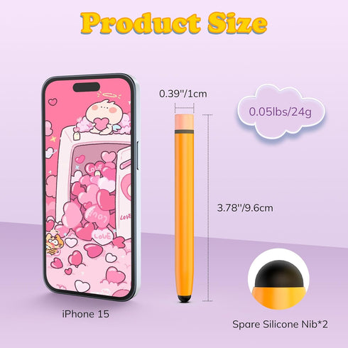 TiMOVO Kids Stylus Pen for Kindle Tablet, 2 Pack Stylus Pen for Kids Touchscreen Kindle Fire/iPad/iPhone Drawing Tablet Pen Children Crayon Stylus...