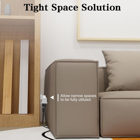 UL Listed 3 Outlet Wall Adapter, FiiMan 3-Prong Grounded 180 Degree Swivel Wall Plug Adapter Adjustable 3 Way Outlet Extender Tap (1 Pack, White)...