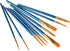 6 Pack 60 Pcs Nylon Hair Paint Brushes Set, Blue Artist Paint Brushes for Acrylic, Oil Watercolor, School Students Painting Set...