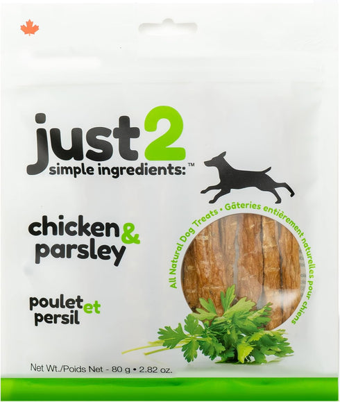 Chicken & Parsley - 2.82 oz - Dehydrated Dog Treats, Only 2 Ingredients, All Natural, Reward & Training, This & That Canine Co....