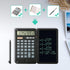 Calculator, 12-Digit Large Display Office Desk Calcultors with Erasable Writing Table, Solar and Battery Dual Power Pocket Desktop Calculator for ...