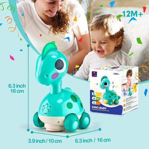 Baby Toys 6-12 Months - Touch & Go Musical Light Infant Toys Baby Crawling Baby Toys 12-18 Months, Tummy Time Toys for 1 Year Old Boy Gifts Girl T...