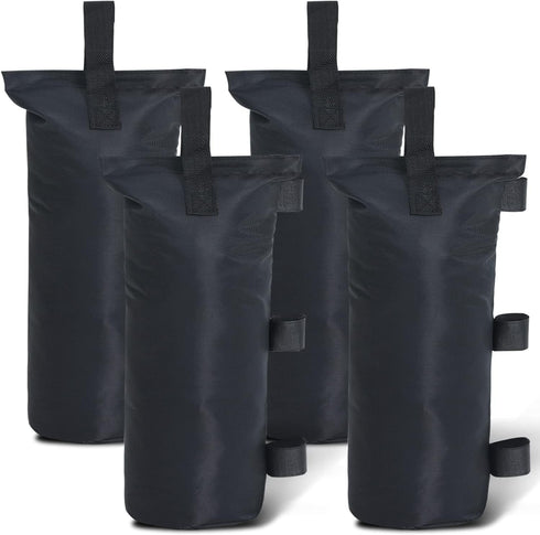 ABCCANOPY 112 LBS Extra Large Canopy Sand Bags, 4-Pack, Black (without Sand)...