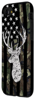 Deer Hunting Camouflage American Flag Whitetail Buck USA Case for iPhone SE (2020) / 7 / 8...