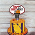 Basketball Cake Topper Happy Birthday Sign Cake Decorations for Basketball Ball Player Scene Sport Net Court Themed Man Women Boy Girl Birthday Pa...
