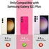 MINSCOSE Compatible with for Samsung Galaxy S23 Plus Case,Cute Neon Bright Color,Glitter Bling Thin Slim Shockproof Silicone Sparkly Case, Soft TP...