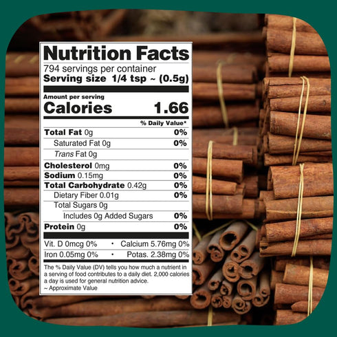 SPICE TRAIN Cinnamon Powder (397g/14oz) Non GMO, Gluten Free, 100% Raw, Sourced from South India, For Cooking, Smoothies, Lattes, Tea, Packed in R...
