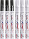 White and Black Paint Pens Paint Markers - 6 Pack Permanent Oil Based Paint Pen, Medium Tip, Quick Dry and Waterproof Marker for Rock, Wood, Metal...