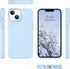 Telaso Compatible with iPhone 13 Case, Liquid Silicone Soft Gel Rubber iPhone 13 Phone Case Slim Fit Cover with Microfiber Lining Shockproof Prote...