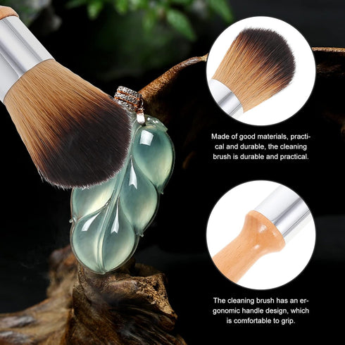 Vaguelly 2pcs Model Dusting Brush Statue Cleaning Brush with Wooden Handle Model Brush Figurines Model Cleaner Dusting Brush for Figures Statues M...