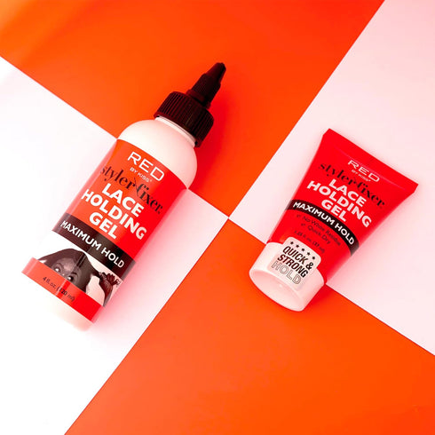 Red by Kiss Styler Fixer Lace Holding Gel, Long Lasting 72-Hr Wear, Quick-Dry Formula for Seamless Lace Application, Scalp Protection & Conditioni...