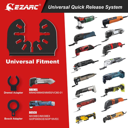 EZARC Oscillating Multi tool Hook Knife Blade, 3PCS Multitool Saw Blades for Cutting Soft Materials Roofing Shingles, PVC Carpet and Cardboard...