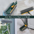 4 in 1 Floor Brush Scrubber with Long Handle 180°Grout Brush 3 Poles 53.5'' 2024 New multi-functional Stiff Bristle Cleaning Scrub Brush with Sque...