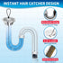 30 Inches Sink Snake Drain Clog Remover, Upgraded Anti-break Steel Plumbing Snake with Nylon Coating, Drain Hair Remover for Shower Drain, Bathroo...