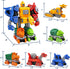 TOYMAKER Dinosaur Transformer Robot Cars Toys for Boys 5 in 1 Transformed Action Figure Construction Excavator Toys Rescue Bots Pull Back Cars Tak...