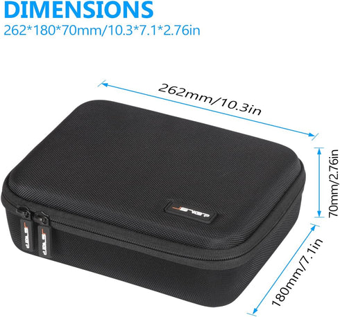 JSVER Hard Case for GoPro Cameras Carrying Case For Gopro Hero 12/11/10/9/8/7/AKASO EK7000/AKASO Brave 4 4K /Brave 7 LE/Brave 8/AKASO V50X /insta3...