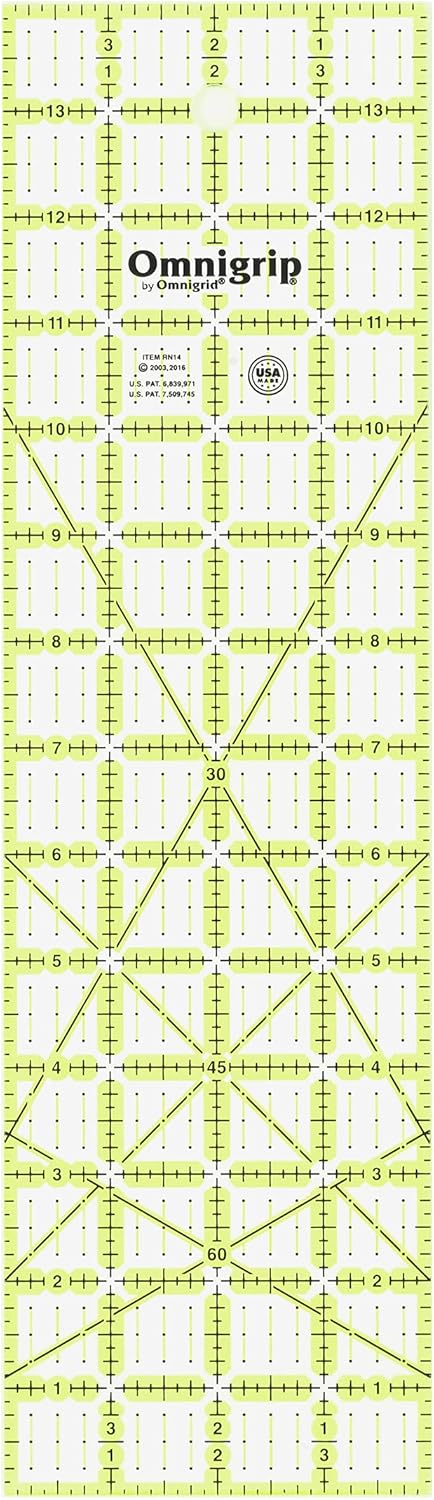 Omnigrip by Omnigrid Non-Slip Ruler, 4" x 14"...