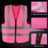 3-Pack Reflective Safety Vest For Women Men - High-Visibility Safety Vest with 2in Reflective Strips for Emergency, Construction, and Safety Use-P...