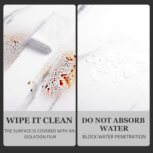 practicalWs White Marble Contact Paper Peel and Stick for Countertops 17.7inch×118.1inch Self Adhesive Removable Waterproof Wallpaper for Cabinet ...