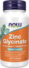 NOW Supplements, Zinc Glycinate with 250 mg Pumpkin Seed Oil, Supports Prostate Health*, 120 Softgels (Packaging May Vary)...