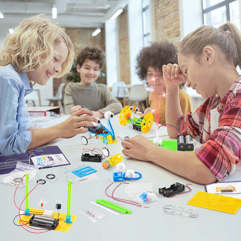 STEM Robotic Kits, Science Experiments Robot Building Kit for Kids 5-7 8-12, Electronic Engineering Projects for Girls, DIY Coding Robots for Boys...