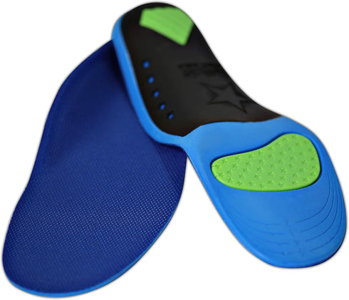 Children's Memory Foam Starry Shield Arch Support Insole for Comfort, Cushion & Arch Support by KidSole ((24 CM) Kids Size 2-6)...