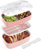 Bentgo Classic - Adult Bento Box, Stackable 3-Compartment Lunch Box with Removable Utensil Set and Sealing Strap, BPA-Free, Food Container Ideal f...