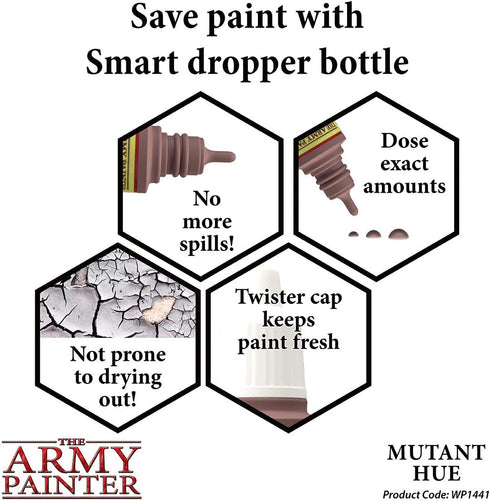 The Army Painter Mutant Hue Warpaint - Acrylic Non-Toxic Heavily Pigmented Water Based Paint for Tabletop Roleplaying, Boardgames, and Wargames Mi...
