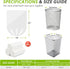 4 Gallon Trash Bags (90 Count) Clear Small Garbage Bags, Office Waste Basket Liners, 15-20 Liter Leak Proof Plastic Mini Trash Bags for Bathroom B...