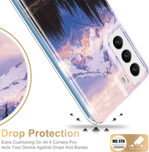 Esdot Compatible with Samsung Galaxy S22 Plus Case,Passing 21ft Drop Test,with Fashionable Designs for Women Girls,Protective Phone Case for Galax...