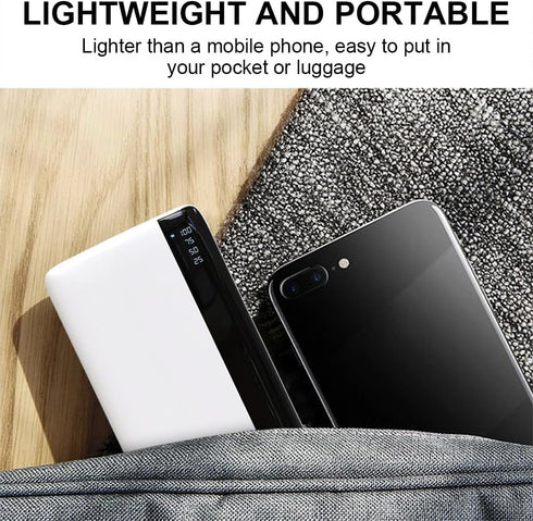 SLuB Portable Charger, 12000mAh Power Bank, 3A Fast Charging Battery Pack, LED Display, Portable Phone Charger, Slim Portable Phone Battery Charge...