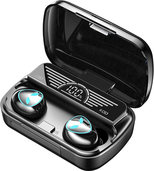 True Wireless Earbuds, 2024 Bluetooth Headphones 5.3 Earbuds, Waterproof Touch Control Ear Buds in-Ear Built-in Mic, with LED Power Display, IP7 W...