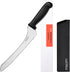 9 Inch Offset Serrated Bread Knife, Wavy Edge knife, High Carbon Stainless Steel Multi-Purpose Kitchen Knife for Homemade Bread, Crusty Breads, Ca...