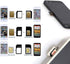New Nano and Micro Sim Adapter with Eject Pin Needle - 10 Pack...