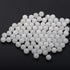 LPBeads 100PCS 8mm Natural White Jade Beads Gemstone Round Loose Beads for Jewelry Making with Crystal Stretch Cord...