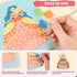 YOTOY Fabric Art Frenzy Toys for Girls Age 3 4 5 6 7 8 Years Old, Poke Art Kits, Fabric Art for Kids, Creative Puzzle Puncture Painting Toy Gift f...