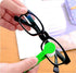 5 Pcs Mini Sun Glasses Eyeglass Microfiber Spectacles Cleaner Soft Brush Cleaning Tool Mini Microfiber Glasses Eyeglasses Cleaner Cleaning Clip (B...