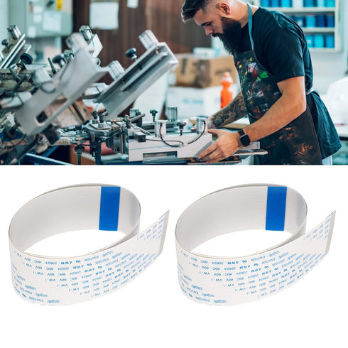 2Pcs Printer Flat Data Cable Printer Flexible Flat Cable 2pcs for XP600 TX800 Printhead Cable Data Cable Thickened Printer Flexible Flat Cable (30...