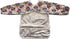 MUMBABY Baby Bib Sleeved Shirt with Pocket 1-3 Years Old Toddler Smock, Waterproof and Washable (Swirl Purples)...
