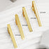 Tie Clip for Men Set, Gold Tie Bar and Tie Pin Clip for Regular Ties, Unique Mens Tie Clip Tie Clasp Suitable for Wedding Anniversary Business Pro...
