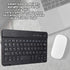 Russian English Keyboard, 7 Inch Rechargeable Ultra Thin Russian Wireless Bluetooth Keyboard for Smart Phone, Tablet Computer, Low Consumption and...